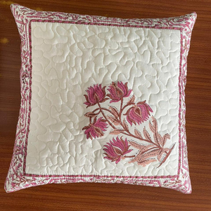 อินเดียบล็อกมือพิมพ์ผ้าฝ้ายผ้าตกแต่ง40X40เซนติเมตรตารางเบาะปก - Product Image 2