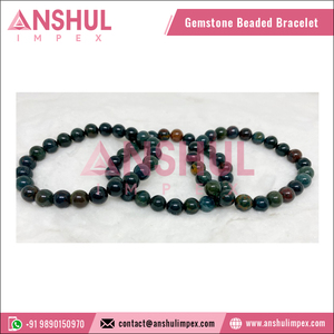 Affordable Price Good Quality Tibetan Buddhism Green Color Meditation Healing 7.5in Round <b>Gemstone</b> Beaded <b>Bracelet</b> - Product Image 3