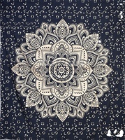 Rideaux occultants élégants en coton imprimé mandala, style vintage moderne, sur mesure, isolants, ignifuges, toutes saisons, avec rideaux intégrés
