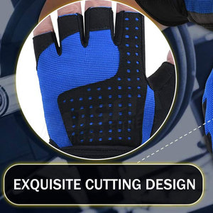 Gants de gym légers demi-doigt unisexes avec impression de logo personnalisé vêtements de fitness pour l'haltérophilie vente en gros - Product Image 2