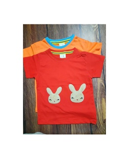 Unisex Kids <b>T</b>-<b>Shirts</b> Custom Printed 100% Soft Cotton Solid Color O-Neck Casual Short Sleeve for Boys and <b>Baby</b> Knitted Pattern - Product Image 2