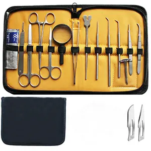 Kit Básico médico de dissección, conjunto de anatomía, punto Dental de calidad por instrumentos quirúrgicos, kit de sección veterinaria