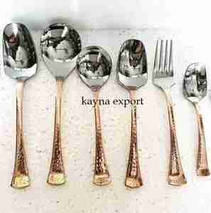 Nuevo Diseño y juego de cubiertos de metal negro con acabado para venta al por mayor hermoso juego de 5 cubiertos de comedor para el hogar y el restaurante a bajo precio - Product Image 5