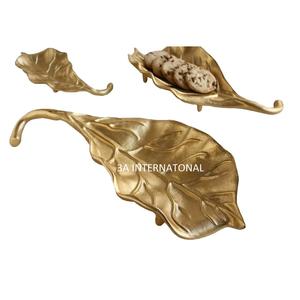 Aluminium Leaf Design Food Serving <b>Bowl</b> for Wedding Party Fruits and Walnut Serving Fruit <b>Mixing</b> Table <b>Bowl</b> Party Decorative - Product Image 3