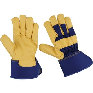 Guantes de aparejo de cuero resistentes hechos a medida al por mayor guantes de trabajo canadienses para transporte de jardinería industrial antiimpacto - Product Image 5