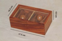 ESSENTIAL HANDICRAFTS - Juego de Bolos Mini de Madera de Sheesham con Diseño de Dibujos Animados para Exteriores, Ideal para Familias y Niños, a un Precio Increíble