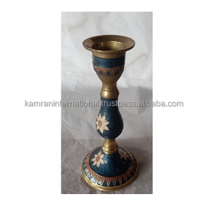 Handmade Metal Embossed Candlestick <b>Holder</b> Hand Painted Other <b>Candle</b> <b>Holders</b> <b>Lanterns</b> & Jars - Product Image 2
