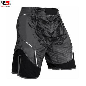 Pantalones cortos de boxeo sublimados con logotipo personalizado MMA al mejor precio al por mayor, ropa de lucha para entrenamiento físico para artes marciales, servicio OEM - Product Image 2