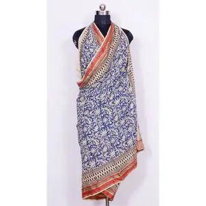 Beautiful Indian Hand Made Cotton Pareo,Hand Block Print Sarong,Womens Wear Scarves, Decorative Stylish Dupatta Bath Cover Throw