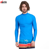 Maillot de bain de surf pour homme à manches longues, anti-UV UPF50+, séchage rapide, résistant au chlore, en polyester/nylon, sérigraphié