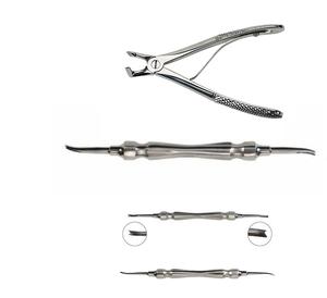 5 pièces d'instruments spécialisés en acier inoxydable pour chirurgies dentaires - Product Image 5