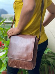 Sac à main en cuir pleine Grain, nouveau sac à bandoulière élégant fait à la main - Product Image 2