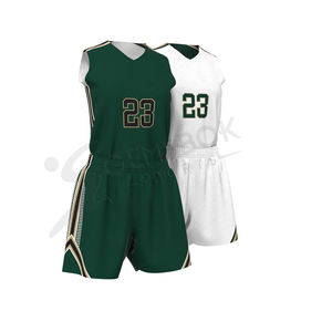 ชุดบาสเก็ตบอลเต็มตัวสำหรับผู้หญิงชุดบาสเก็ตบอลคอวีแห้งเร็วระบายอากาศสวมใส่สบาย - Product Image 3