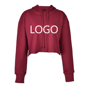 Sweat à capuche pour femme, sweat-shirt design personnalisé de haute qualité, haut court - Product Image 3