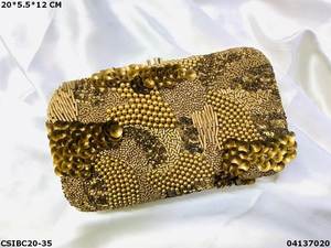 Handmade Ethnic Designer Evening <b>Bags</b> for Ladies Bridal <b>Wedding</b> Party Purse with Handcrafted Pattern <b>Clutches</b> for Parties - Product Image 2