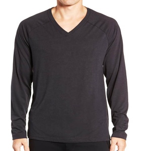 Mens Casual Slim Fit Long Sleeve V-Neck <b>T</b>-<b>Shirts</b> of Various Colors Custom Made v Neck <b>t</b> <b>Shirt</b> Breathable - Product Image 3