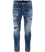 Jeans slim droits pour homme, style streetwear, tissu extensible délavé, confortables à porter toute la journée, durables, parfaits pour l'hiver, décontractés, pour le bureau