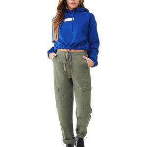 Pull à capuche bleu personnalisé pour femme, grande taille, respirant, écoresponsable, streetwear, collection hiver délavée, marque - Product Image 1