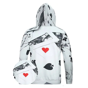 Sweat à capuche unisexe surdimensionné en molleton pour homme, personnalisé OEM, respirant, coupe-vent, de haute qualité, avec sublimation, pour l'hiver - Product Image 2