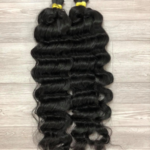 Best Selling Raw Soft Wet and Wavy 100% Virgin Curly Hair Weaving - Product Image 1