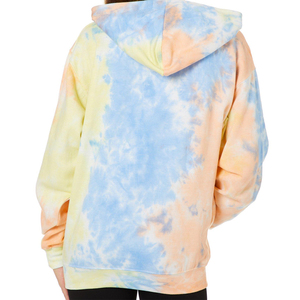 <b>Tie</b> <b>Dye</b> Fleece Hoodie Women Oversized Plus Size Spring Casual Sweatshirt Regular Sleeve Hooded <b>Top</b> - Product Image 4
