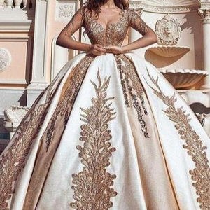 ATIYA LIBAS Luxury Acetate <b>Lehenga</b> Choli Heavy Embroidery Puffy Look Floor Length Trail for <b>Women</b>-India Pakistan Wedding Dress - Product Image 1