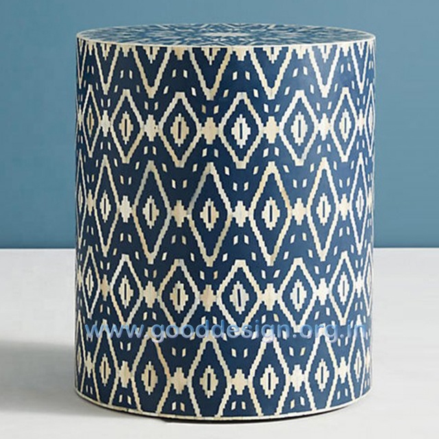 burl wood side table