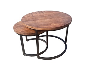Modern Luxury Nesting Coffee <b>Table</b> Set of 2 Wooden Coffee <b>Table</b>, <b>Side</b> <b>Table</b> Furniture - Product Image 1