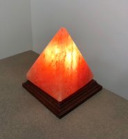 Lampe en forme de pyramide de sel en forme de Triangle, avec USB, ampoule de toutes les couleurs et cordon, cristal himayen rose, pour le décor