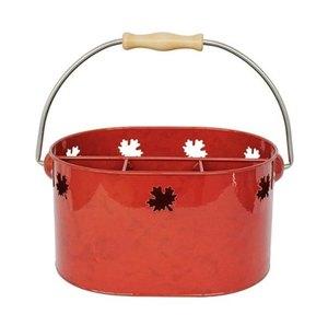 สีแดงผงเคลือบโลหะชุบสังกะสีภาชนะ Crock - Product Image 1