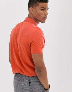 Wholesale Fashion Blank <b>Orange</b> <b>Polo</b> Neck with Zipper Short Sleeves Breathable T-Shirt - Product Image 3
