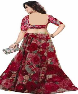 À la mode Kanchipuram soie imprimé Lehenga Choli avec Dupatta vêtements traditionnels prix de gros vêtement ethnique ApparelGarment - Product Image 2