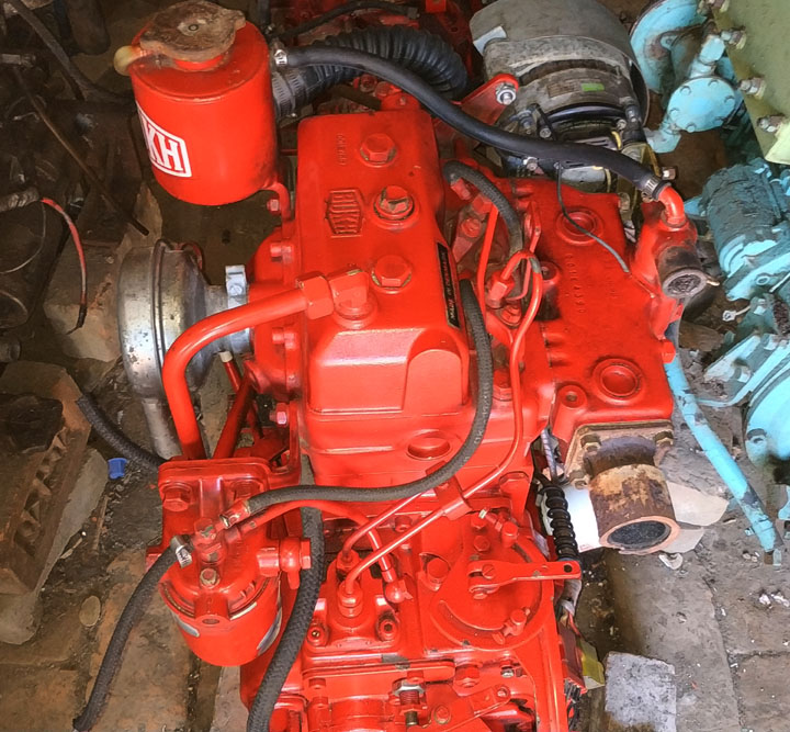 Used 24HP 4 Stroke Electric Self Starting Marine Diesel Inboard Engine ...