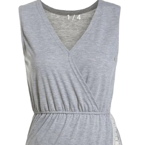 Jersey individual de algodón con cuello en V y logotipo personalizado al por mayor para mujer, Colección clásica diaria informal de Bangladesh - Product Image 1