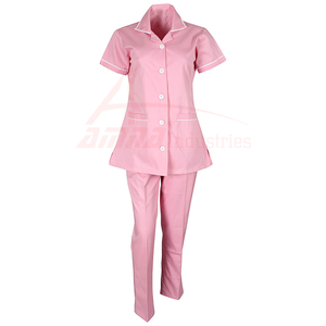 เครื่องแบบพยาบาลผ้าคอตตอน/โพลีเอสเตอร์ชุดพยาบาลดีไซน์ไม่เหมือนใคร - Product Image 4