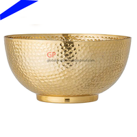 Bol brun doré de décoration, pour salade