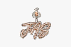 RB Gems Custom 925 Silver VVS Diamond Charm Pendant Iced Rose Gold Plating Luxury Fine Jewelry IGI Certified Brilliant Cut - Product Image 5