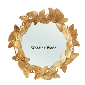 Espejo de pared de Metal con estilo clásico Diseño tradicional Hecho a mano Espejo al por mayor Forma personalizada Venta caliente Espejo de pared de lujo - Product Image 5