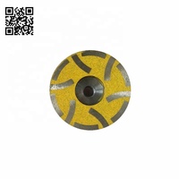 Meules diamantées de 4 pouces et 4 pouces remplies de résine pour le meulage du granit 5/8 "-11 Arbor