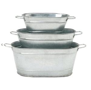 Ensemble de 3 pots de fleurs Offre Spéciale fabriqués à la main forme ovale super vente de jardinière design pour la décoration de la maison au prix de gros - Product Image 1