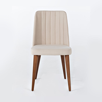 Ensemble Complet Table à Manger et 6 Chaises en Cuir, Meuble 100% Bois Massif pour Restaurant, Hôtel, Cuisine, Café, Jardin UK/FR