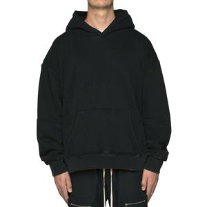 ขายส่งที่กำหนดเองที่มีคุณภาพสูงขนาดใหญ่เสื้อสวมหัวเสื้อกันหนาวผู้ชายกรดล้างเสื้อกันหนาวหมวก - Product Image 5