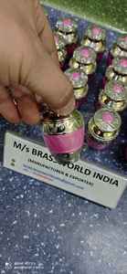 Souvenirs violets entièrement gravés en laiton, fournitures d'enterrement d'urne de crémation, brasworld inde - Product Image 3