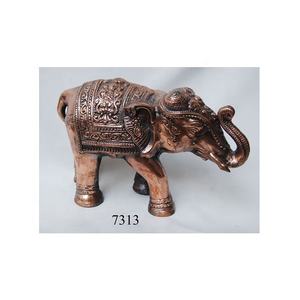 Statue d'éléphant indien décoratif en métal, 366 - Product Image 1