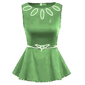 Femmes décontracté sans manches Peplum haut DaisyApparel inde hiver Collection à la mode coton tricoté simple Jersey bouton adulte - Product Image 3