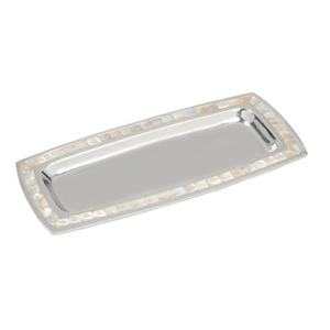 Bandeja de Metal galvanizado de diseño único de alta calidad con bandeja de servicio ovalada de banda de cobre para uso doméstico para decoración de interiores de hoteles - Product Image 2