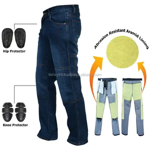 Kunden spezifische Herren-Motorrad jeans mit schützenden Biker jeans CE-Kevlaring Protective Men Denim Jeans Motorrad