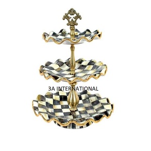 Base Redonda Decorativa para Fiestas de Cumpleaños, para Decoración de Bodas, Soporte para Servir Pasteles, Base para Pastel con Diseño de Ajedrez - Product Image 1