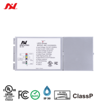 Controlador LED de Corriente Constante Antron 50W IP64, Atenuación 3 en 1 (PWM/1-10V/Rx), Garantía de 5 Años, Salida Única 1250mA, Entrada 347V