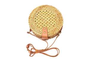 Bolso de Mano de Ratán para Mujer BaoMinh con Detalle de Mimbre y Forro de Algodón, Cierre de Solapa - Product Image 2